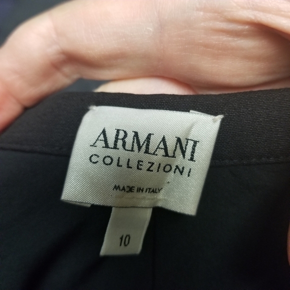 Armani Collezioni black career skirt 10 - Picture 8 of 10